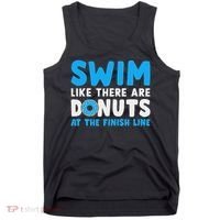 Swim Like There Are Donuts, Swimming Funny Swimmer Tank Top thumb 0