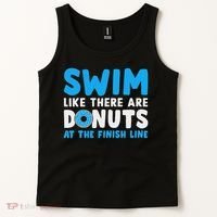 Swim Like There Are Donuts, Swimming Funny Swimmer Tank Top thumb 2