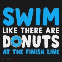 Swim Like There Are Donuts, Swimming Funny Swimmer Women's T-Shirt thumb 6