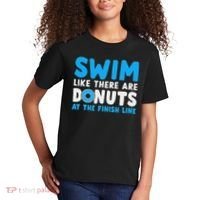 Swim Like There Are Donuts, Swimming Funny Swimmer Kids T-Shirt thumb 2