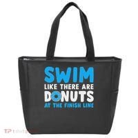 Swim Like There Are Donuts, Swimming Funny Swimmer Tote Bag thumb 0