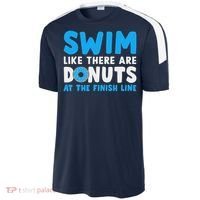 Swim Like There Are Donuts, Swimming Funny Swimmer Sport-Tek Competitor United Soccer Jersey thumb 2