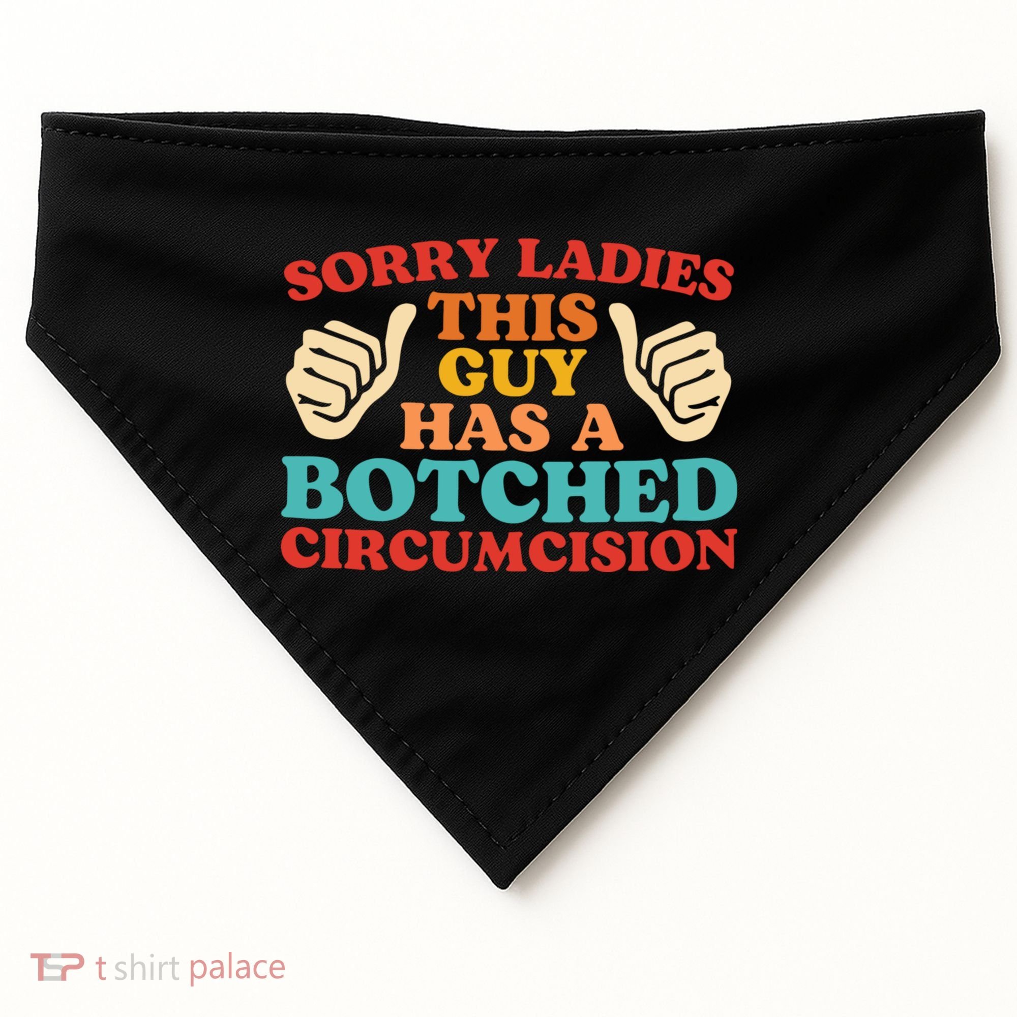 Sorry Ladies This Guy Has A Botched Circumcision Retro USA-Made Doggie Bandana
