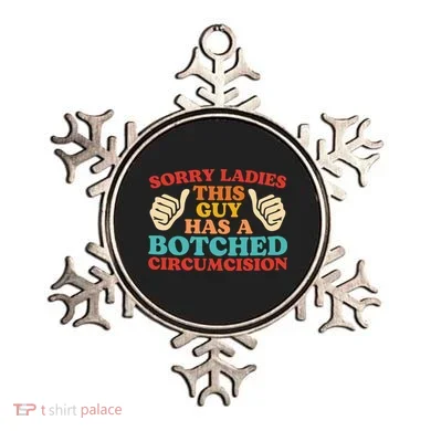 Sorry Ladies This Guy Has A Botched Circumcision Retro Ornament