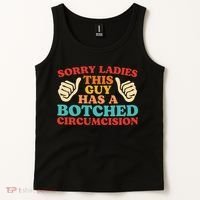 Sorry Ladies This Guy Has A Botched Circumcision Retro Tank Top thumb 2