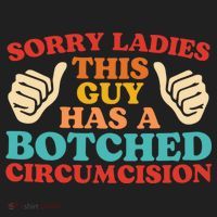 Sorry Ladies This Guy Has A Botched Circumcision Retro Golf Towel thumb 3