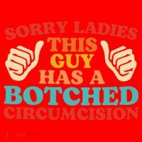 Sorry Ladies This Guy Has A Botched Circumcision Retro Santa Hat thumb 1