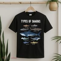 Shark Lover Types Of Sharks Kinds Of Sharks Shark T-Shirt thumb 2