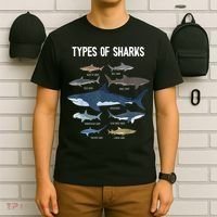 Shark Lover Types Of Sharks Kinds Of Sharks Shark T-Shirt thumb 6