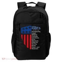 Scouting Law Us America Flag Scouting Law Gift Backpack thumb 0
