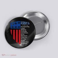 Scouting Law Us America Flag Scouting Law Gift Button thumb 0