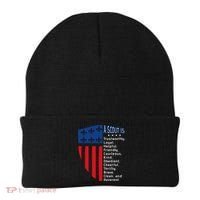 Scouting Law Us America Flag Scouting Law Gift Beanie thumb 0