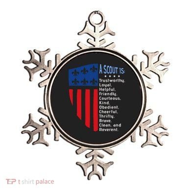 Scouting Law Us America Flag Scouting Law Gift Ornament