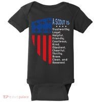 Scouting Law Us America Flag Scouting Law Gift Baby Bodysuit thumb 0