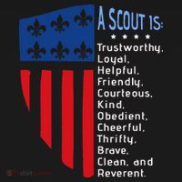Scouting Law Us America Flag Scouting Law Gift Baby Bodysuit thumb 2