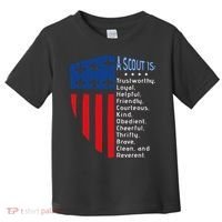 Scouting Law Us America Flag Scouting Law Gift Toddler T-Shirt thumb 0