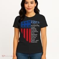 Scouting Law Us America Flag Scouting Law Gift Women's T-Shirt thumb 4