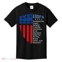Scouting Law Us America Flag Scouting Law Gift Kids T-Shirt thumb 0
