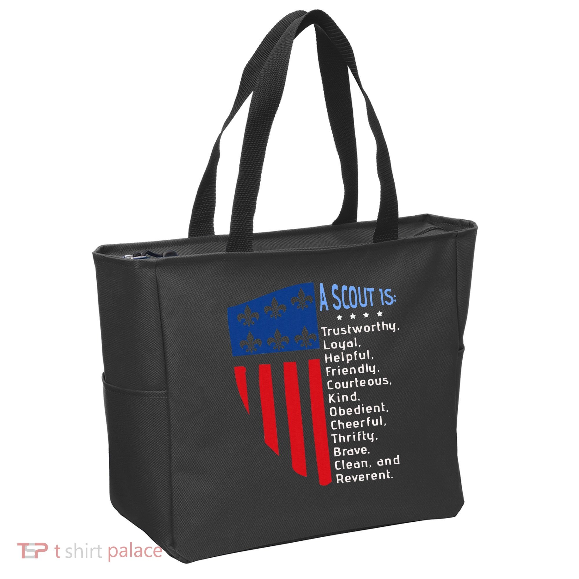 Scouting Law Us America Flag Scouting Law Gift Tote Bag