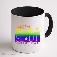 Salt Lake Utah SlUt Lgbtq Funny Coffee Mug thumb 1