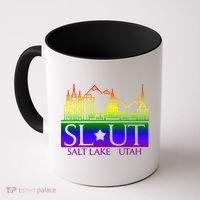 Salt Lake Utah SlUt Lgbtq Funny Coffee Mug thumb 0
