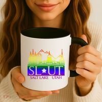 Salt Lake Utah SlUt Lgbtq Funny Coffee Mug thumb 3