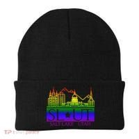Salt Lake Utah SlUt Lgbtq Funny Beanie thumb 0
