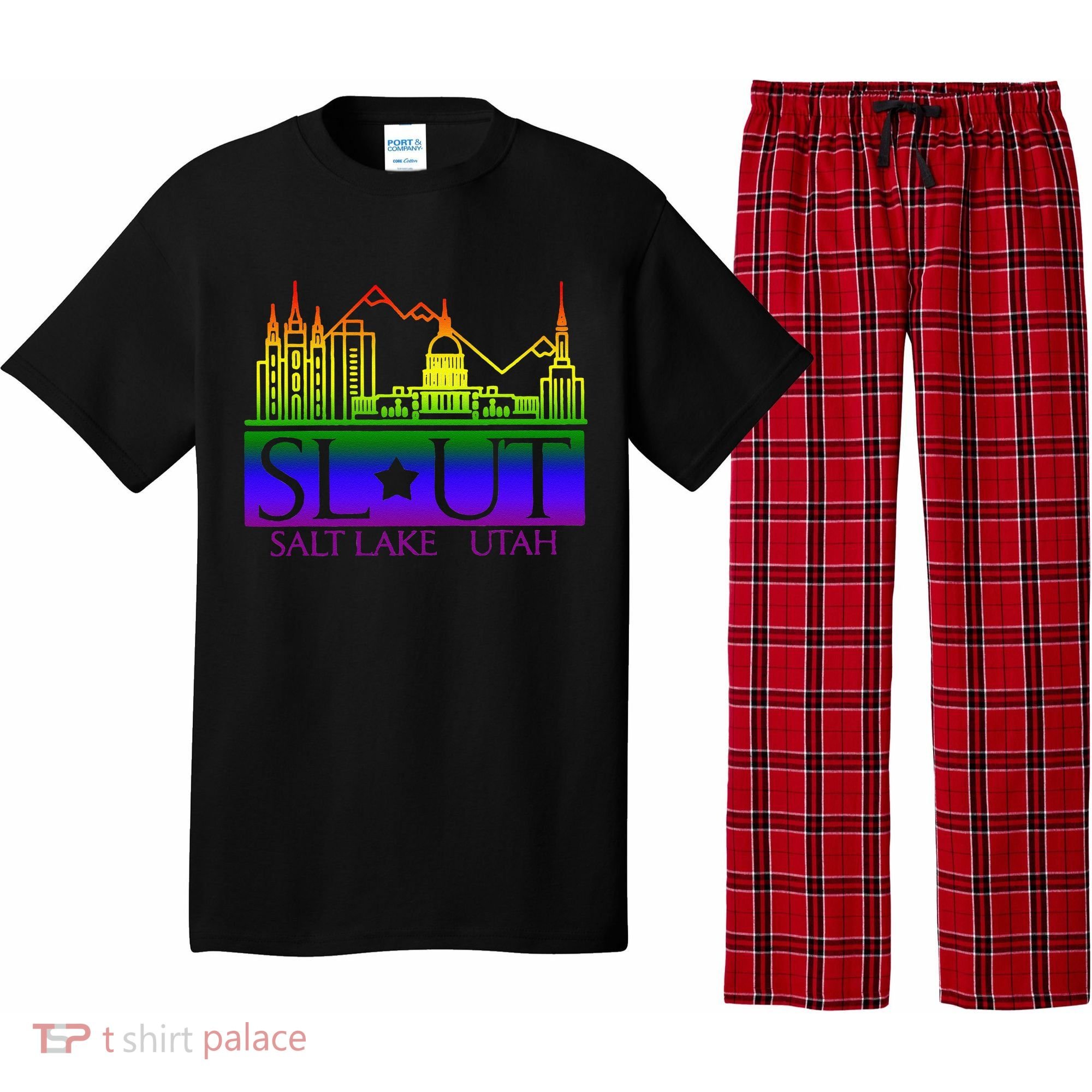 Salt Lake Utah SlUt Lgbtq Funny Pajama Set