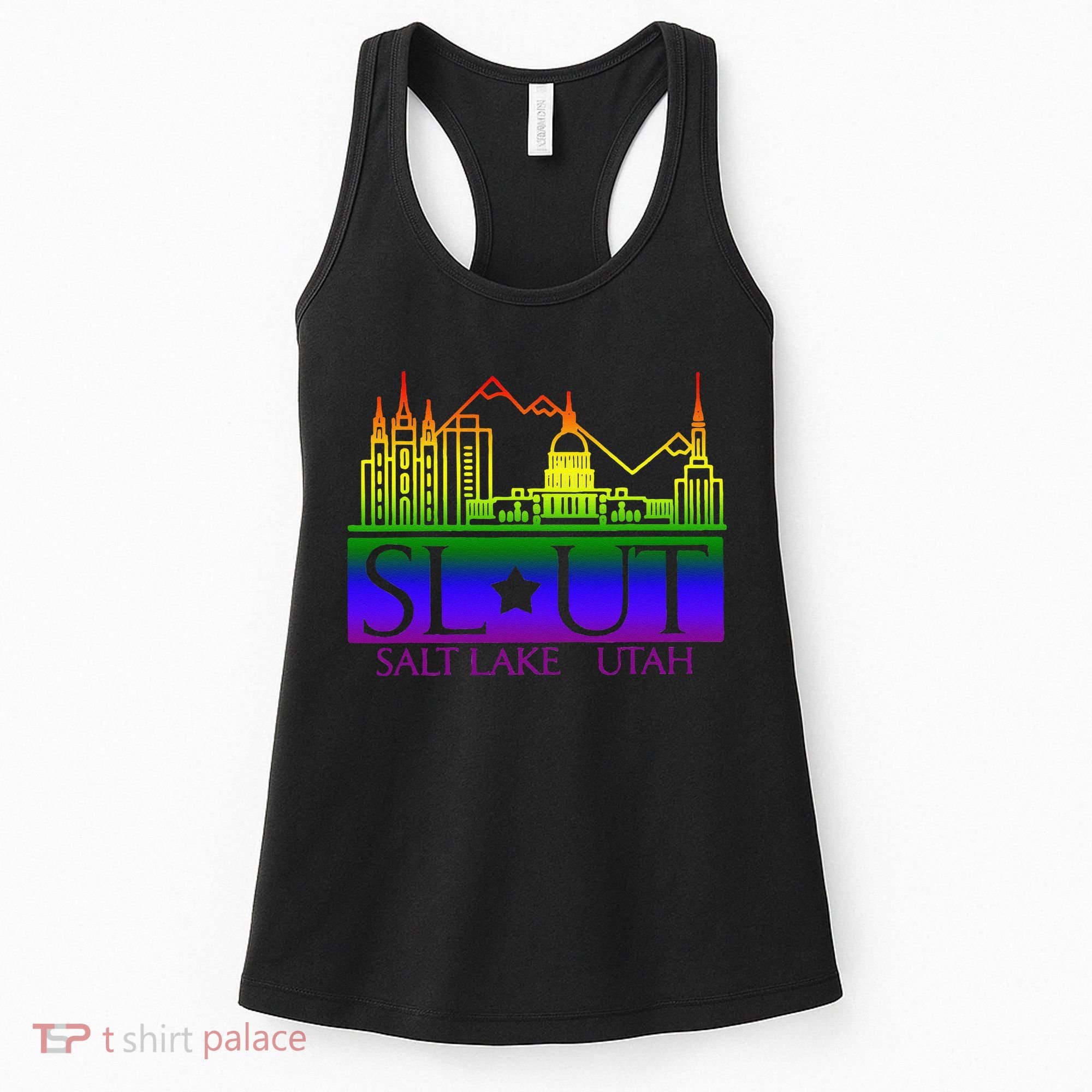 Salt Lake Utah SlUt Lgbtq Funny Women's Tank Top