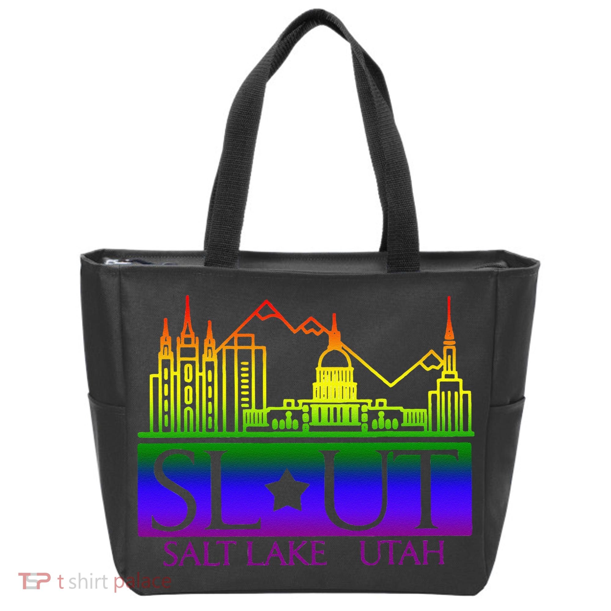 Salt Lake Utah SlUt Lgbtq Funny Tote Bag