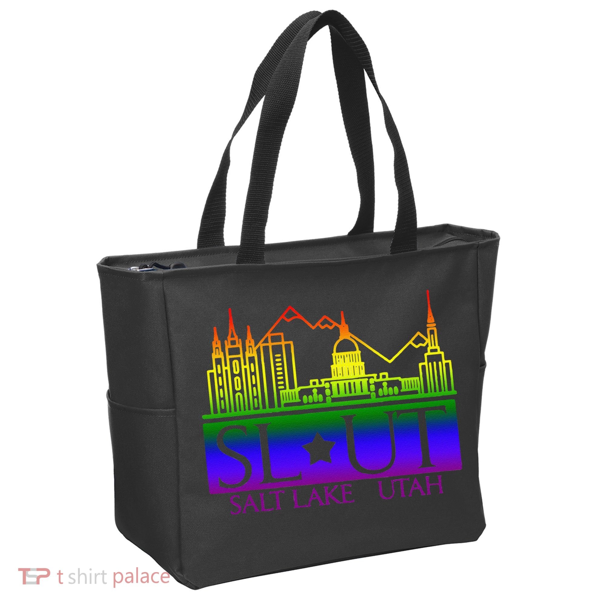 Salt Lake Utah SlUt Lgbtq Funny Tote Bag