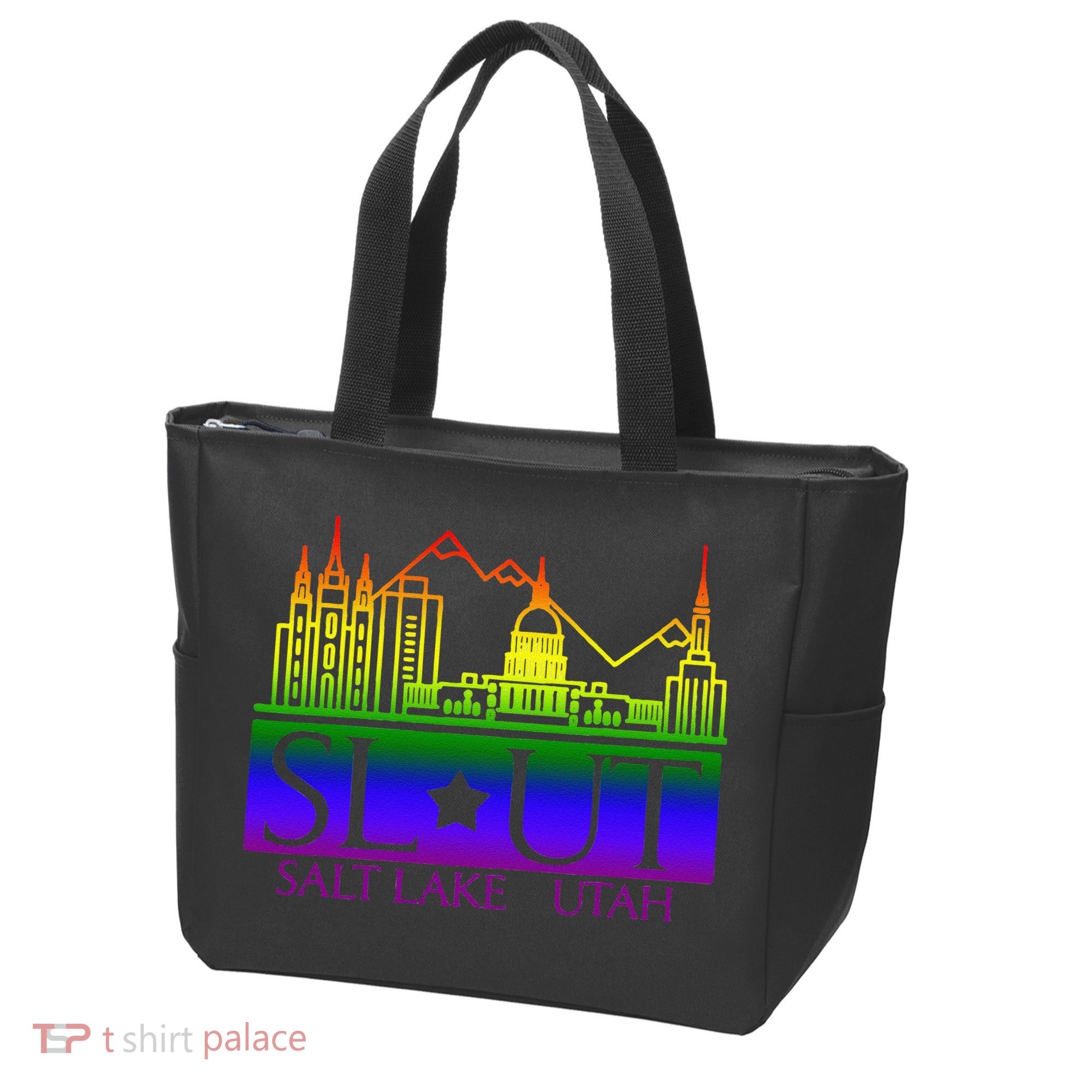 Salt Lake Utah SlUt Lgbtq Funny Tote Bag