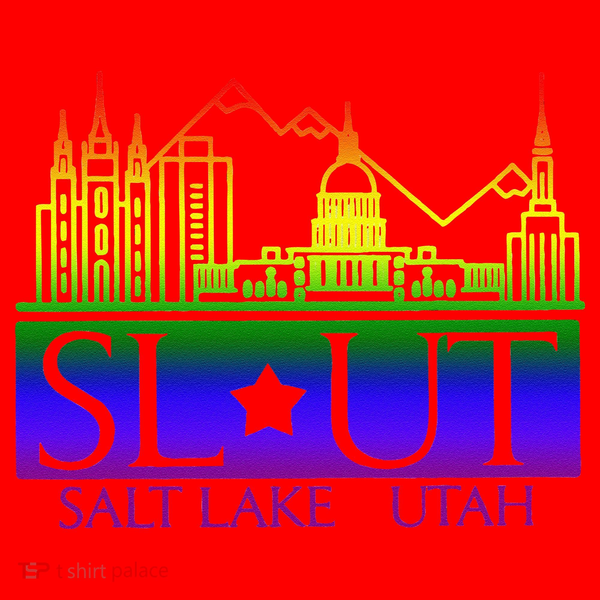Salt Lake Utah SlUt Lgbtq Funny Santa Hat