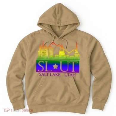 Salt Lake Utah SlUt Lgbtq Funny Hoodie