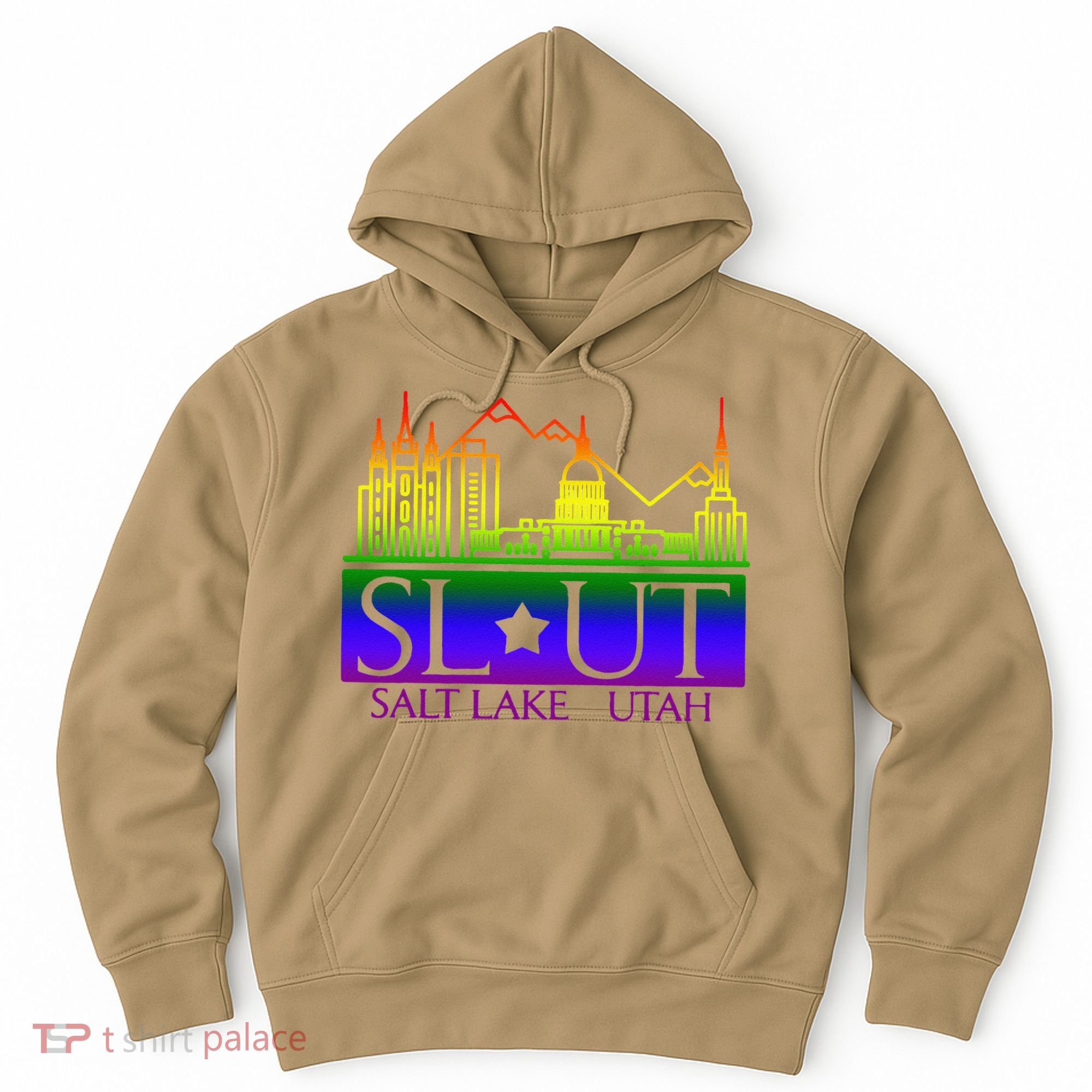 Salt Lake Utah SlUt Lgbtq Funny Hoodie