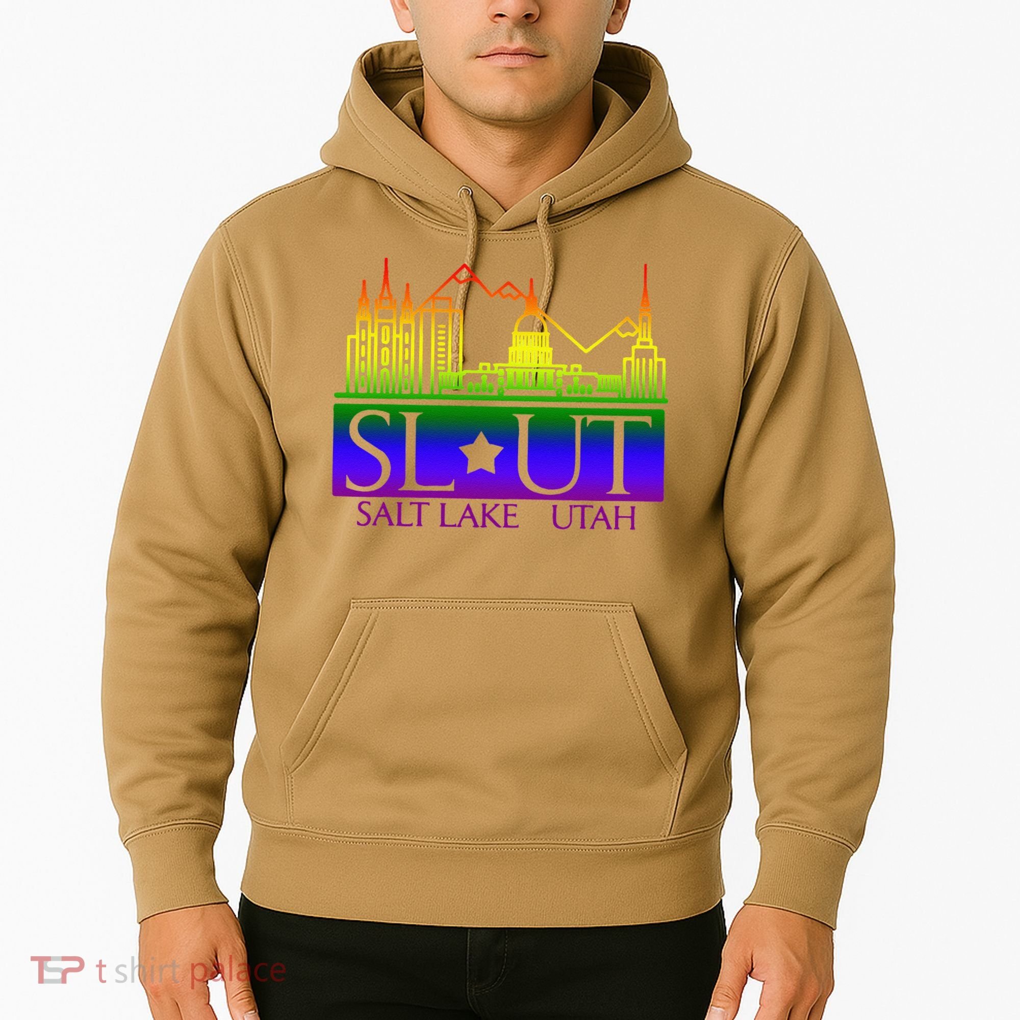 Salt Lake Utah SlUt Lgbtq Funny Hoodie
