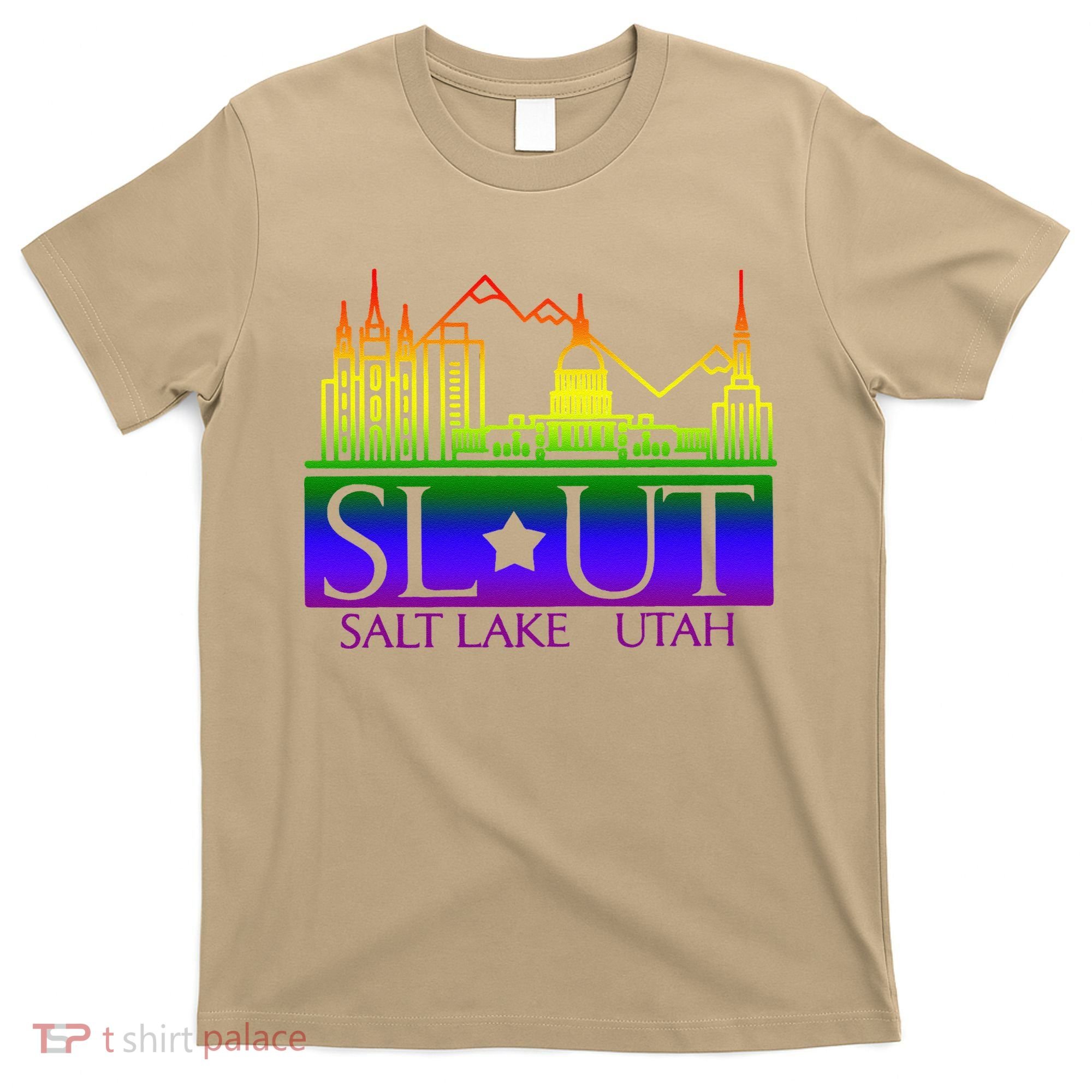 Salt Lake Utah SlUt Lgbtq Funny T-Shirt