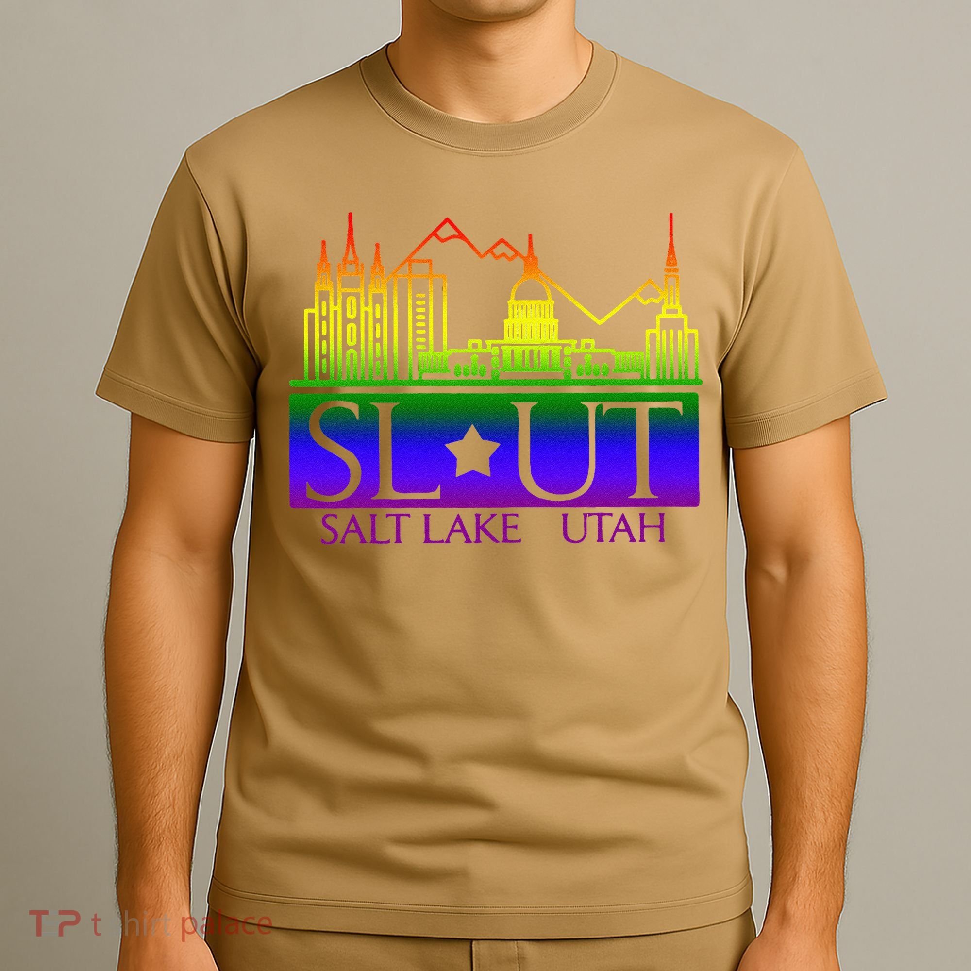 Salt Lake Utah SlUt Lgbtq Funny T-Shirt