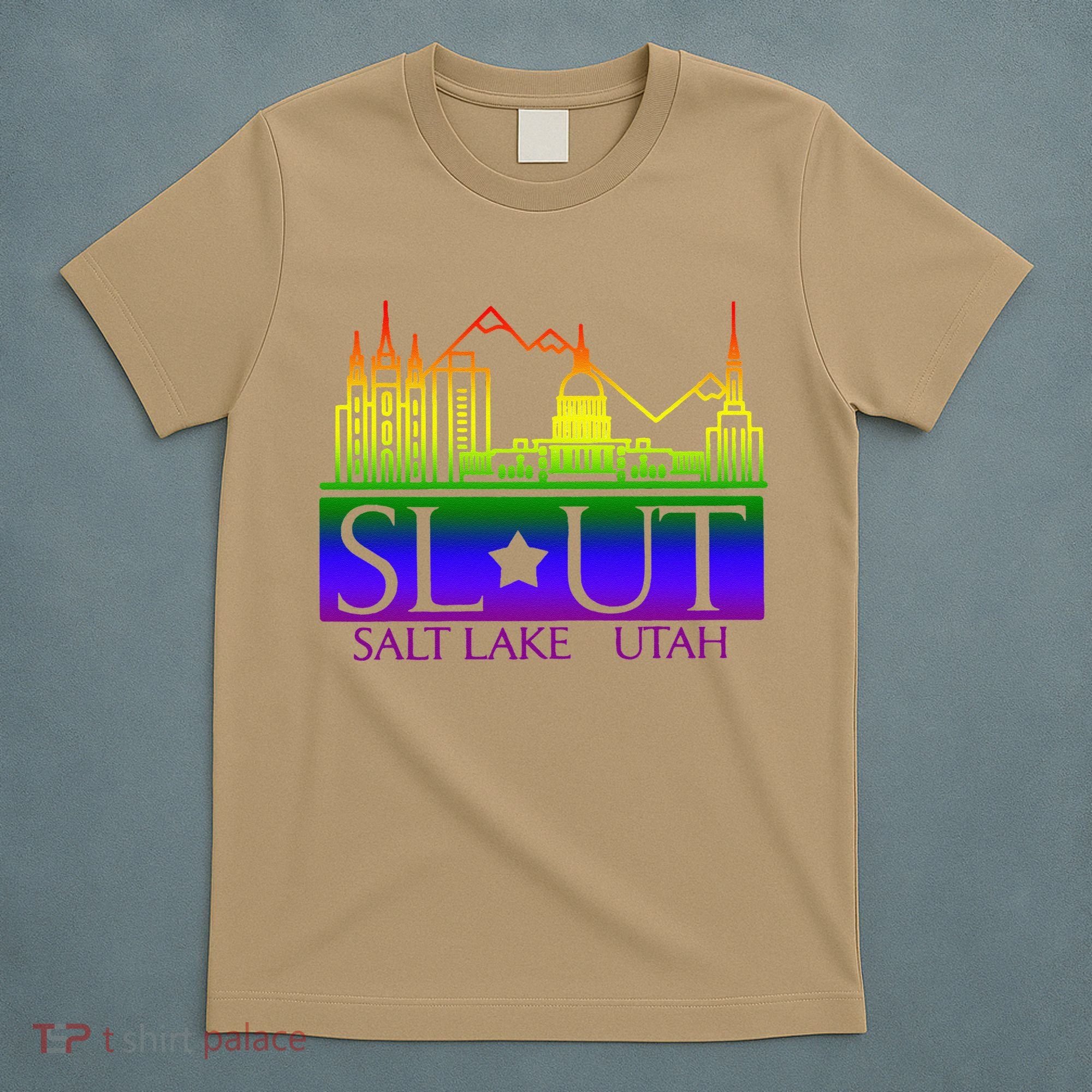 Salt Lake Utah SlUt Lgbtq Funny T-Shirt