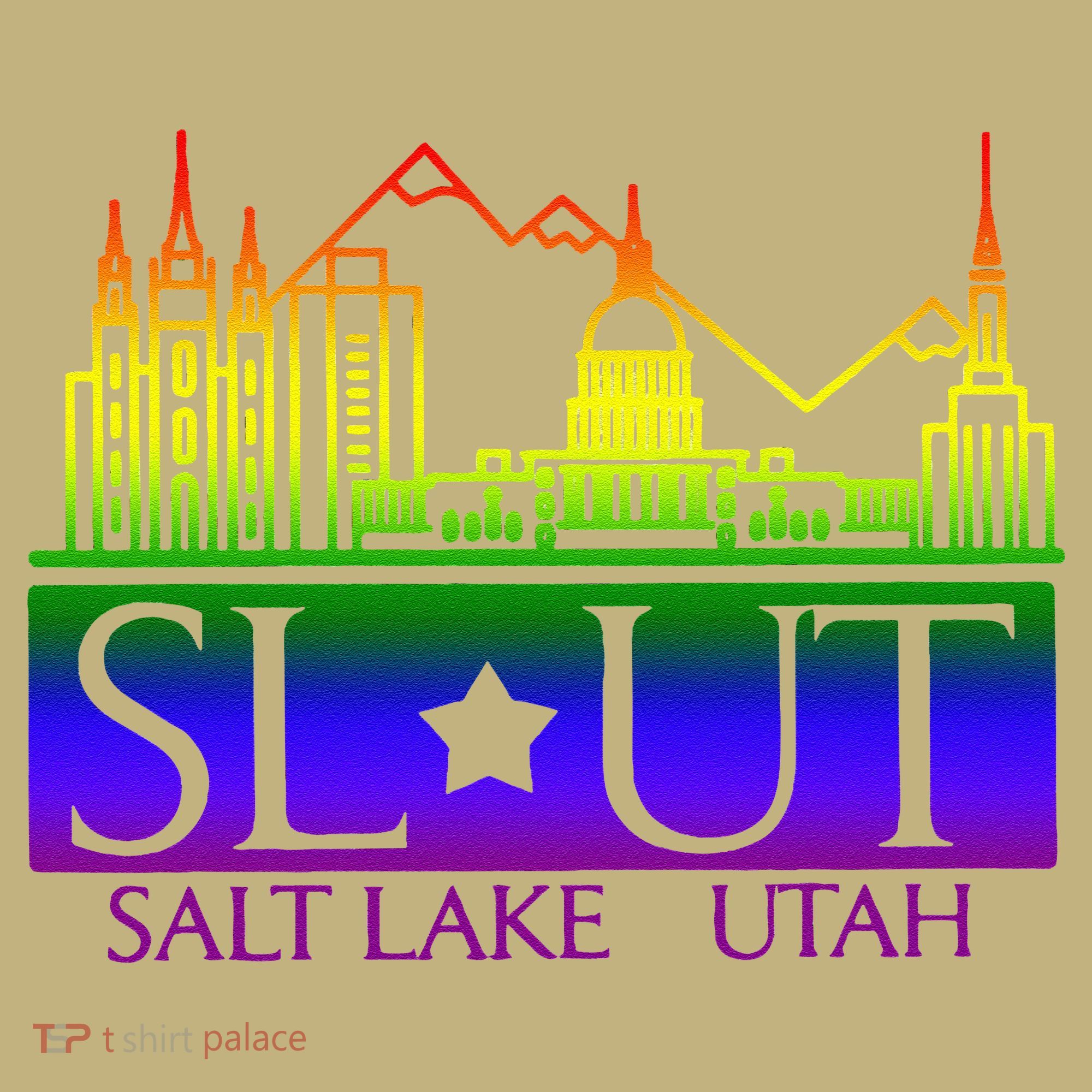 Salt Lake Utah SlUt Lgbtq Funny T-Shirt