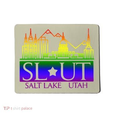Salt Lake Utah SlUt Lgbtq Funny Mousepad