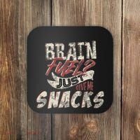 Snack LoverS Ultimate Brain Fuel Humor Coaster thumb 0