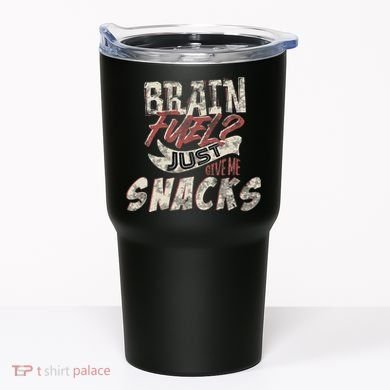 Snack LoverS Ultimate Brain Fuel Humor Tumbler