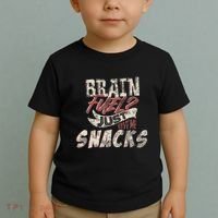 Snack LoverS Ultimate Brain Fuel Humor Toddler T-Shirt thumb 2