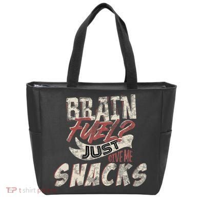 Snack LoverS Ultimate Brain Fuel Humor Tote Bag