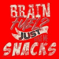 Snack LoverS Ultimate Brain Fuel Humor Santa Hat thumb 1