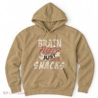 Snack LoverS Ultimate Brain Fuel Humor Hoodie thumb 0