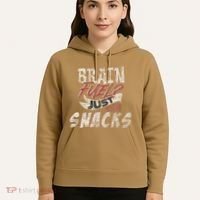 Snack LoverS Ultimate Brain Fuel Humor Hoodie thumb 5
