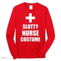 Slutty Nurse Costume Long Sleeve Shirt thumb 0