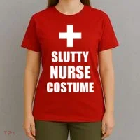 Slutty Nurse Costume T-Shirt thumb 4